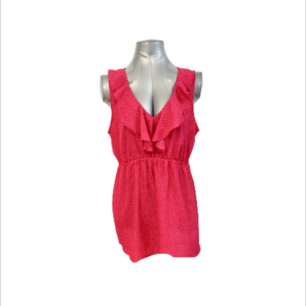 Maternity blouse pink polka dot XL